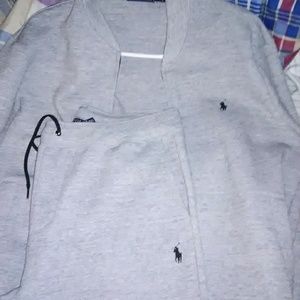 Grey polo with black horse